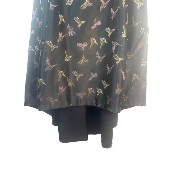Hutch Black Size 16 Strapless Dress With Multicolor Bird Print Size - Picture 9 of 16